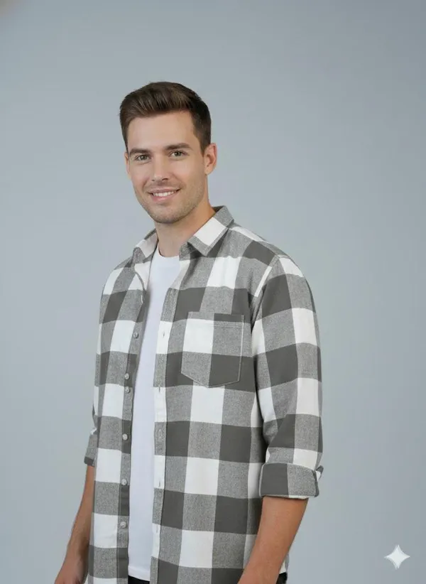 Mens_cotton_check_shirt