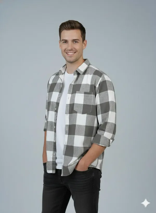 Mens_cotton_check_shirt
