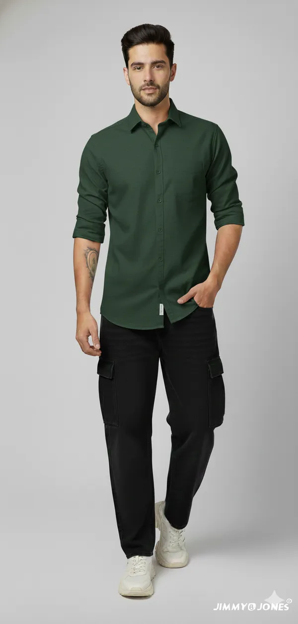 Olive_Green_Cotton_Lenin_Formal_Shirt_For_Men