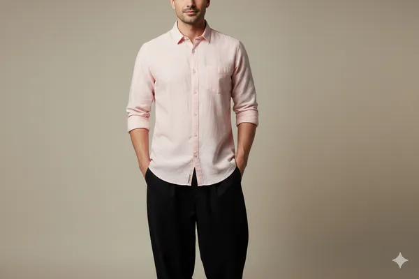 Pink_cotton_lenin_shirt