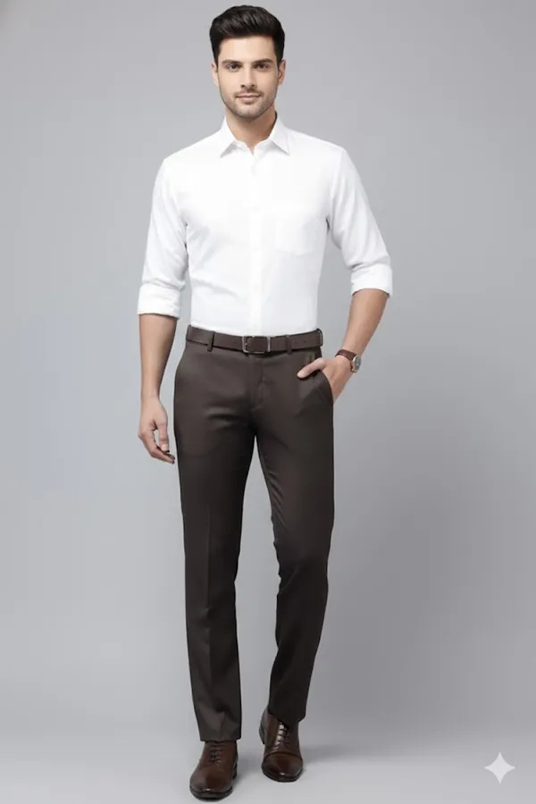 Brown_&_Light_Green_Cotton_Bottom_Wear_For_Men