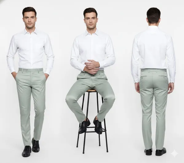 Brown_&_Light_Green_Cotton_Bottom_Wear_For_Men