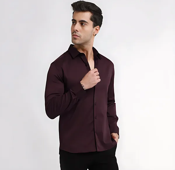 Maroon_Cotton_Shirt_For_Men