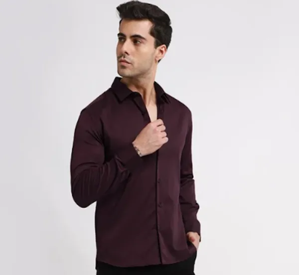 Maroon_Cotton_Shirt_For_Men