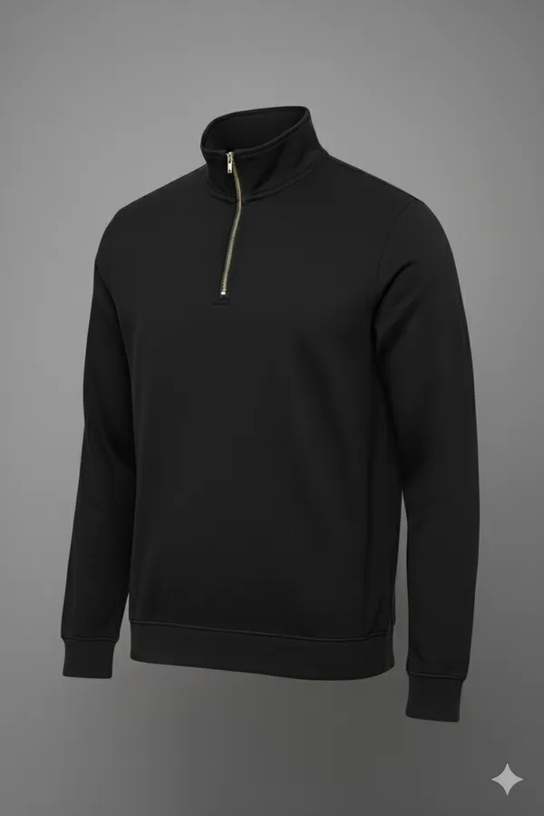 Black_300_Gsm_cotton_Sweatshirt_For_Men