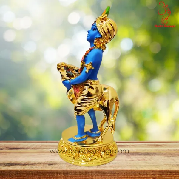Gold_Plated_Krishna_Ji_With_Calf_For_Home_Decor