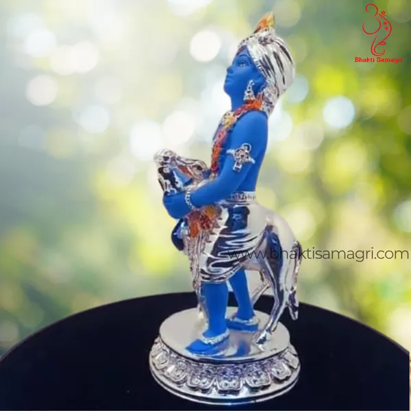 Silver_Plated_Krishna_Ji_With_Calf_For_Home_Decor