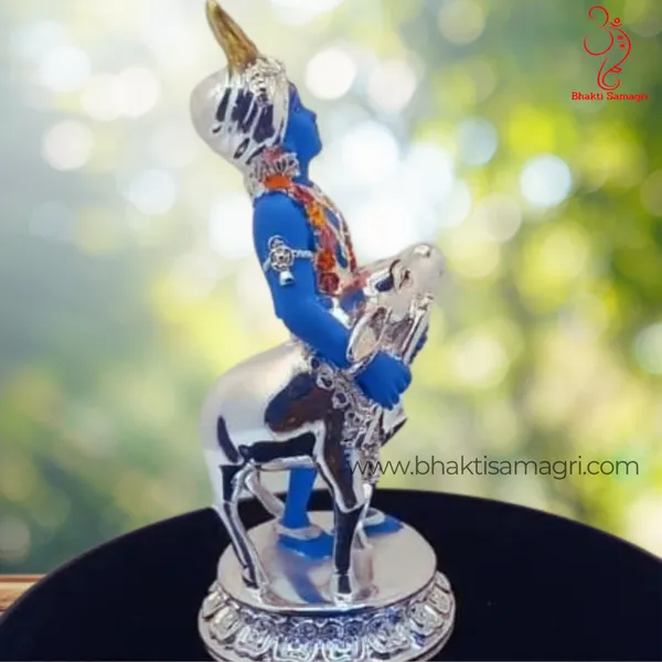 Silver_Plated_Krishna_Ji_With_Calf_For_Home_Decor