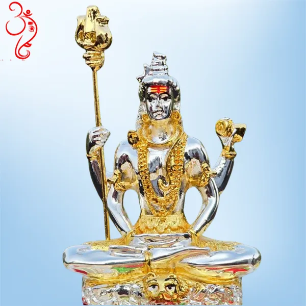 Gold_&_Silver_Plated_Shiv_Ji_For_Home_Decor