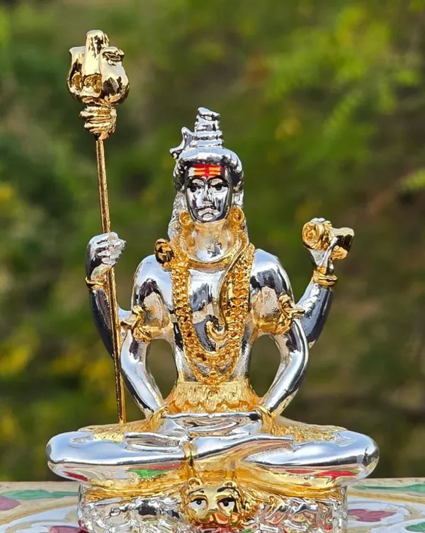 Gold_&_Silver_Plated_Shiv_Ji_For_Home_Decor