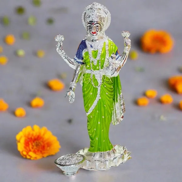 Silver_Plated_Lakshmi_Ji_Murti_For_Home_Decor