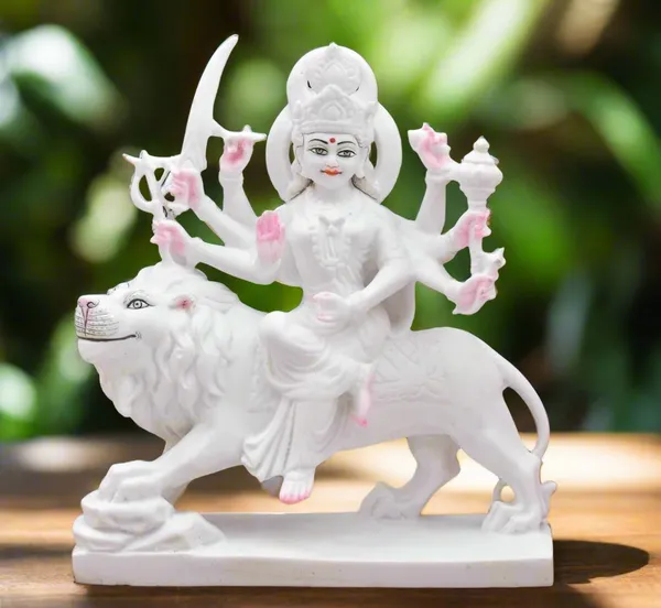 White_Marble_Maa_Durga_Idol_For_Home_Decor
