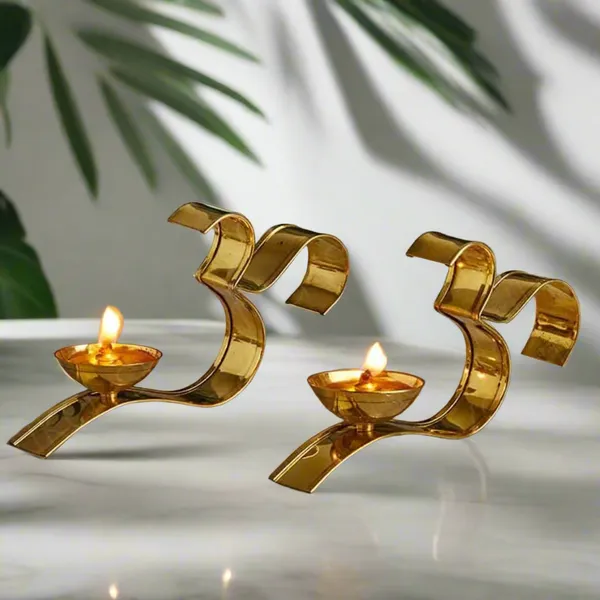 OM-Shaped_Brass_Diya_Designer_Diya_(Set_Of_2)_For_Home_Decor