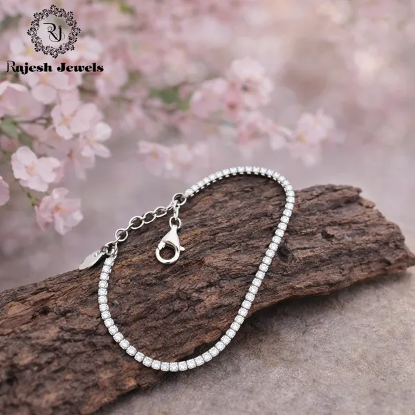 Silver_Classic_Cz_Silver_Finish_Ladies_Bracelet_For_Women