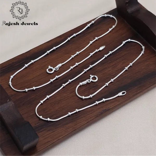 Silver_Vibrant_Dual_Balled_Anklet_For_Women