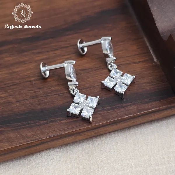 Silver_Opulent_Cz_South_Screw_Hanging_Earrings_For_Women