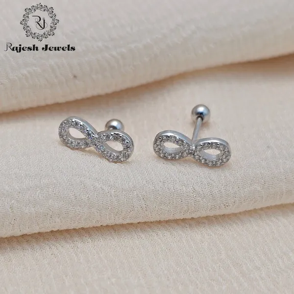 Silver_Elegant_Infinity_Cz_Minimalistic_Stud_Earrings_For_Women