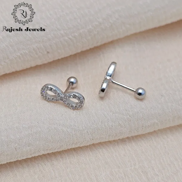 Silver_Elegant_Infinity_Cz_Minimalistic_Stud_Earrings_For_Women