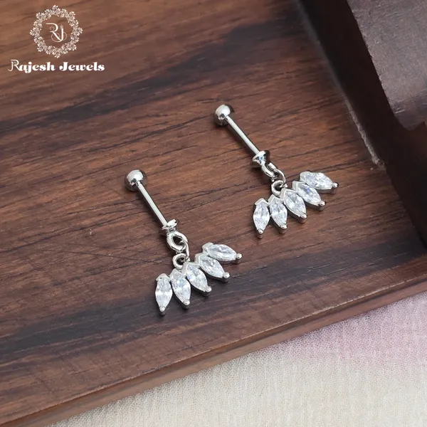 Silver_Shimmering_Cz_Bugadi_Helix_Earrings_For_Women