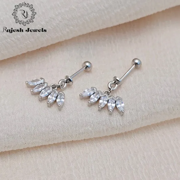 Silver_Shimmering_Cz_Bugadi_Helix_Earrings_For_Women