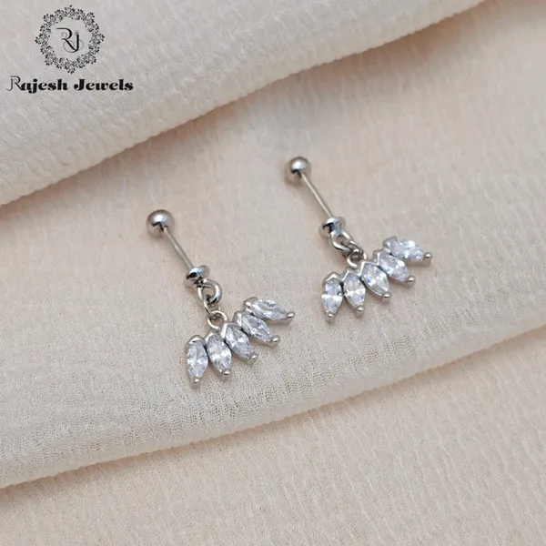 Silver_Shimmering_Cz_Bugadi_Helix_Earrings_For_Women
