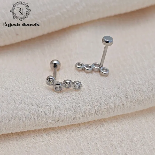 Silver_Classic_Cz_Minimalistic_Stud_Earrings_For_Women