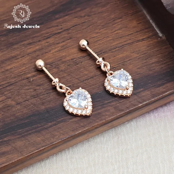 Rose_Gold_Silver_Heartfull_Cz_Bugadi_Helix_Earrings_For_Women