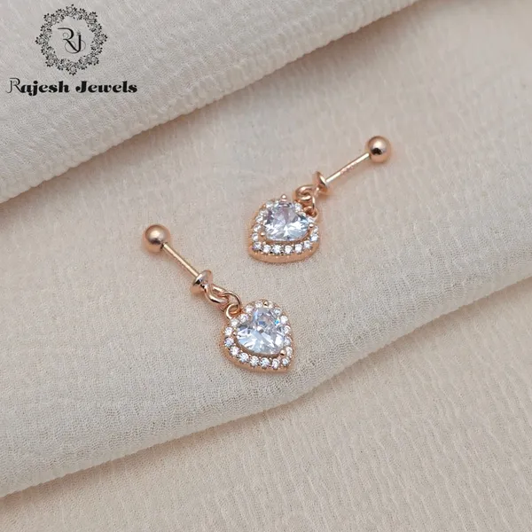 Rose_Gold_Silver_Heartfull_Cz_Bugadi_Helix_Earrings_For_Women