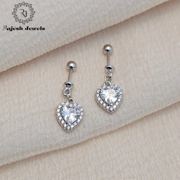 Silver_Heart_Cz_Halo_Helix_Bugadi_Earrings_For_Women