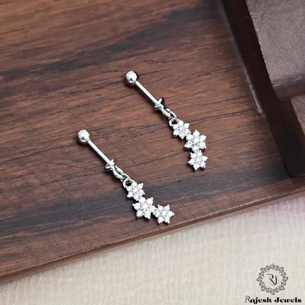 Silver_Exuberant_Cz_Bugadi_Helix_Earrings_For_Women