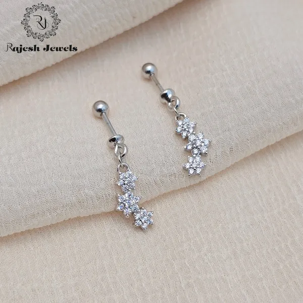 Silver_Exuberant_Cz_Bugadi_Helix_Earrings_For_Women
