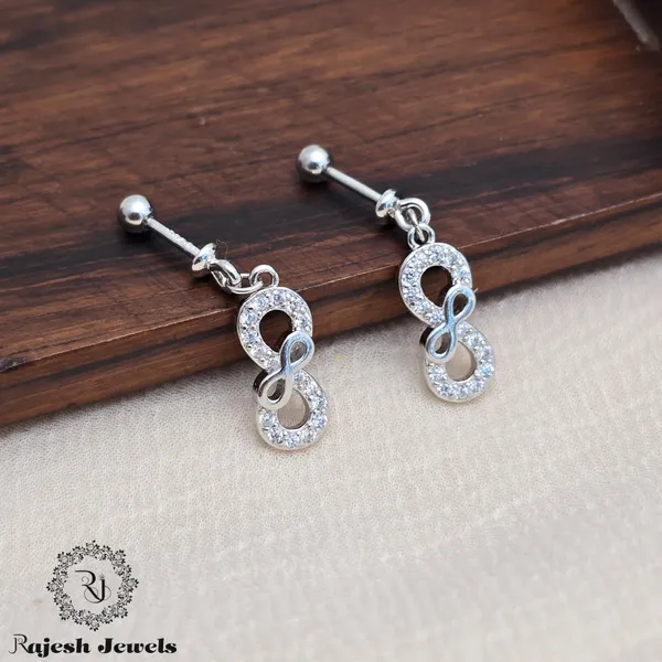 Silver_Pleasing_Infinity_Cz_Bugadi_Helix_Earrings_For_Women