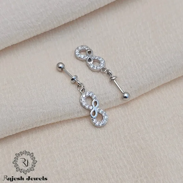 Silver_Pleasing_Infinity_Cz_Bugadi_Helix_Earrings_For_Women