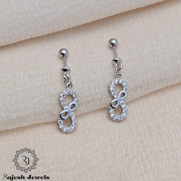 Silver_Pleasing_Infinity_Cz_Bugadi_Helix_Earrings_For_Women