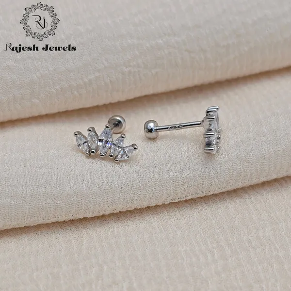 Silver_Fabulous_Minimalistic_Stud_Earrings_For_Women