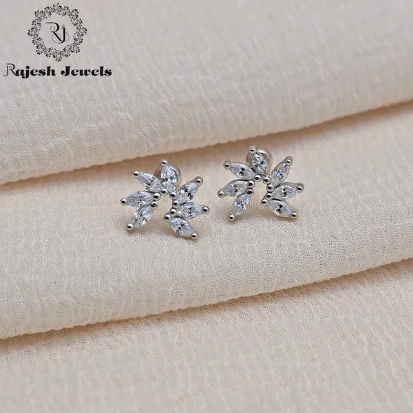 Silver_Glorious_Cz_Minimalistic_Stud_Earrings_For_Women
