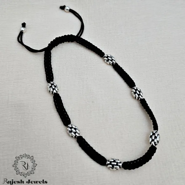 Black_Silver_Wonderful_Nazariya_Single_Anklet_For_Women