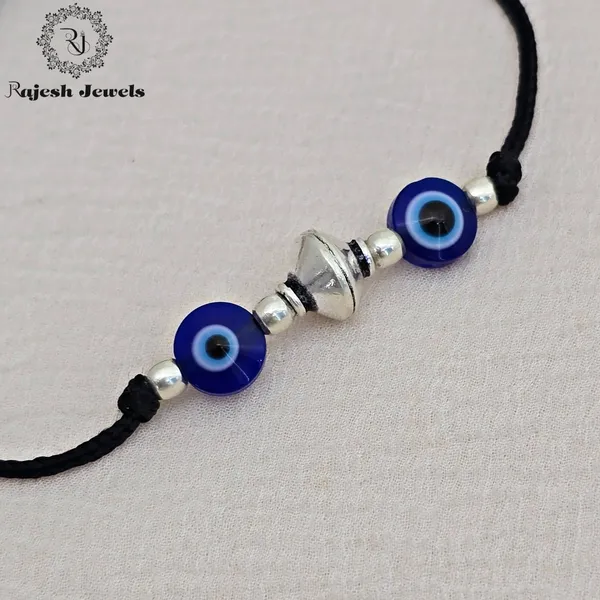 Black_Silver_Double_Evil_Eye_Nazariya_Anklet_For_Women
