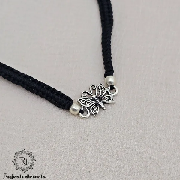 Black_Silver_Butterfly_Oxidised_Nazariya_Anklet_For_Women