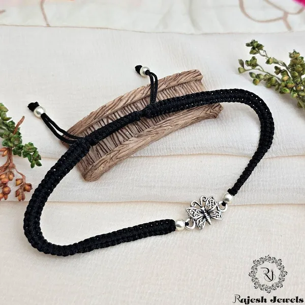 Black_Silver_Butterfly_Oxidised_Nazariya_Anklet_For_Women