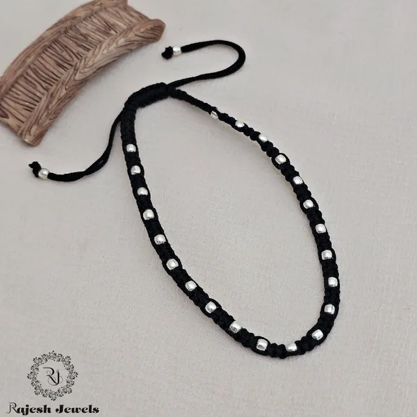 Black_Silver_Pleasing_Balled_Nazariya_Anklet_For_Women