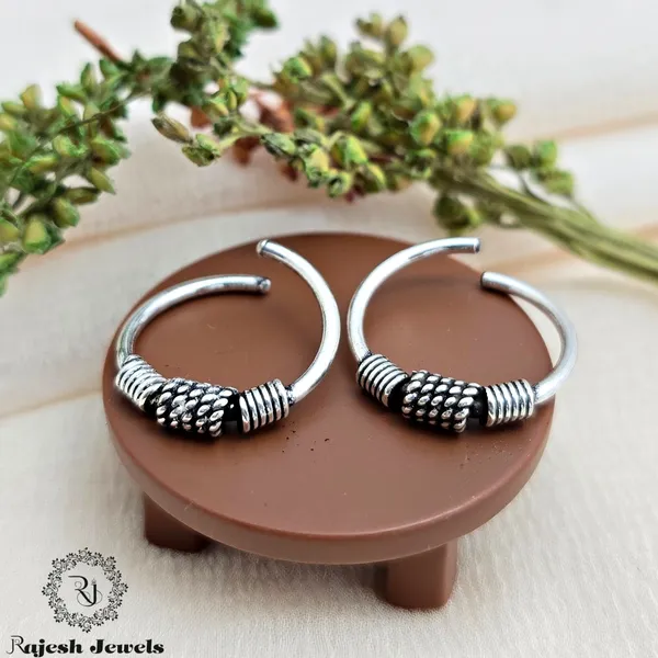 Silver_Sleek_Oxidised_Antique_925_Toerings_For_Women