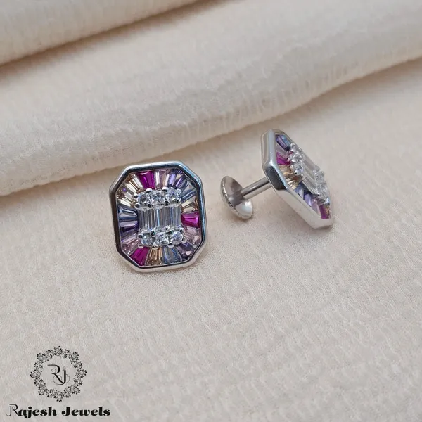 Silver_Silver_Blossomy_Cz_Stud_Earrings_For_Women