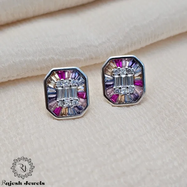 Silver_Silver_Blossomy_Cz_Stud_Earrings_For_Women