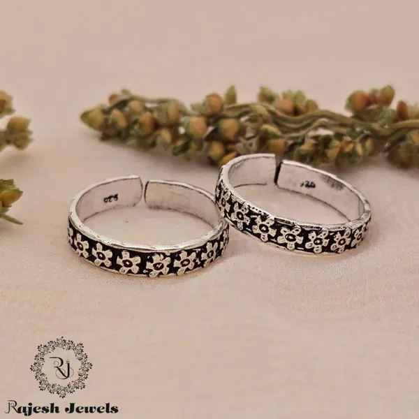 Silver_Infinity_Floral_Band_Oxidised_Toering_For_Women