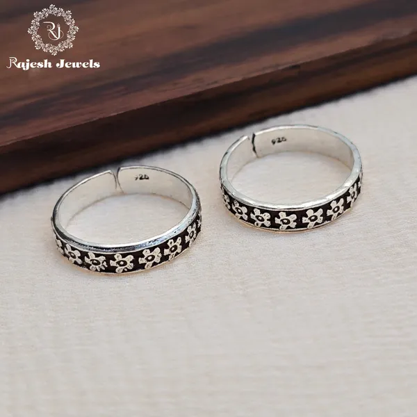 Silver_Infinity_Floral_Band_Oxidised_Toering_For_Women