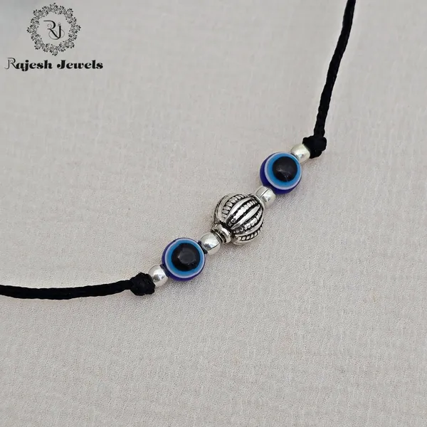 Black_Silver_Sleek_Evil_Eye_Nazariya_Anklet_For_Women