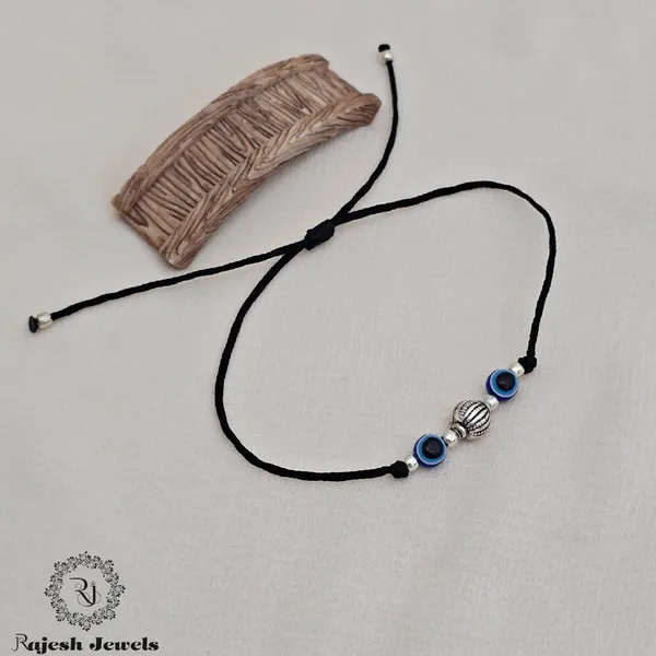 Black_Silver_Sleek_Evil_Eye_Nazariya_Anklet_For_Women