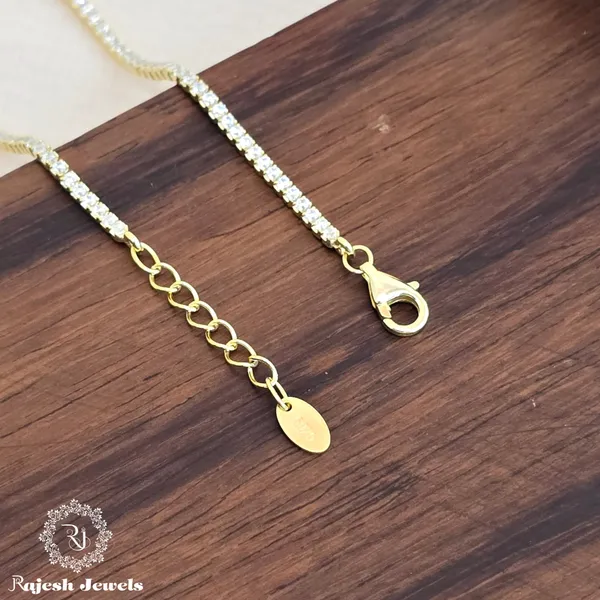 Silver_Classic_Cz_Gold_Plated_Bracelet_For_Women