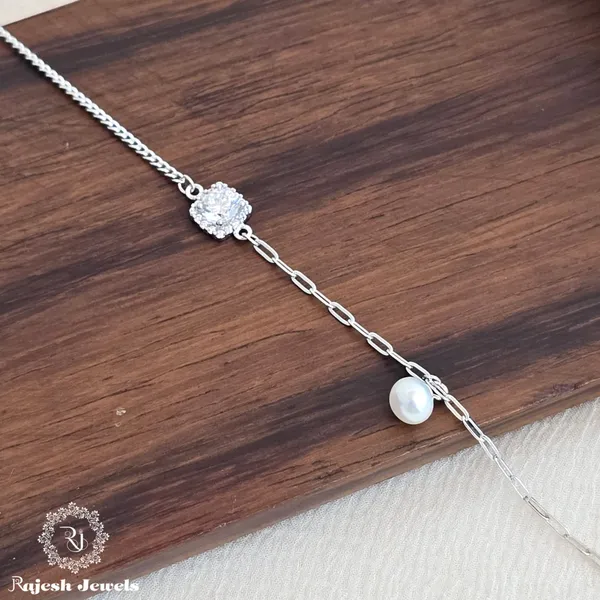 Silver_Artistic_Cz_Pearl_Dropped_Ladies_Bracelet_For_Women